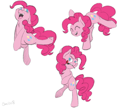 Size: 3500x3000 | Tagged: safe, artist:theartistsora, pinkie pie, earth pony, pony, cute, dancing, sketch