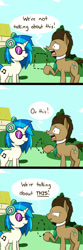 Size: 650x1950 | Tagged: safe, artist:sonikku001, dj pon-3, doctor whooves, vinyl scratch, pony, slice of life (episode), comic, krusty love, male, parody, reference, spongebob squarepants, stallion