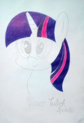 Size: 657x960 | Tagged: safe, artist:莊博雅, derpibooru import, twilight sparkle, solo, traditional art