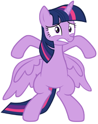 Size: 7000x8900 | Tagged: safe, artist:tardifice, derpibooru import, twilight sparkle, twilight sparkle (alicorn), alicorn, pony, the saddle row review, absurd resolution, bipedal, block, female, mare, photoshop, rearing, simple background, solo, spread wings, transparent background, vector, wings