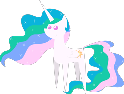 Size: 4747x3585 | Tagged: safe, artist:estories, edit, editor:slayerbvc, princess celestia, alicorn, pony, accessory-less edit, cropped, female, mare, missing accessory, pointy ponies, simple background, solo, transparent background, vector