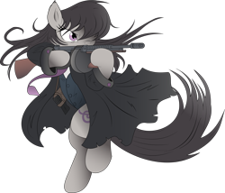 Size: 3000x2569 | Tagged: safe, artist:ncmares, artist:shysolid, edit, octavia melody, earth pony, pony, clothes, female, mafia, mafia octavia, mare, simple background, solo, tommy gun, transparent background, vector, weapon