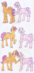 Size: 1024x2197 | Tagged: safe, artist:taibu-kettu, diamond tiara, scootaloo, crusaders of the lost mark, comic, crying, cutie mark, simple background, the cmc's cutie marks, traditional art, unshorn fetlocks, white background