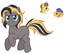 Size: 1024x858 | Tagged: safe, artist:sapphiretwinkle, caramel, flash sentry, oc, earth pony, pony, magical gay spawn, male, offspring, parent:caramel, parent:flash sentry, parents:caraflash, simple background, stallion, transparent background