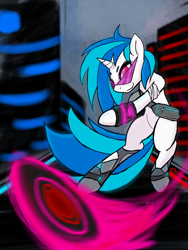 Size: 1200x1600 | Tagged: safe, artist:thattagen, dj pon-3, vinyl scratch, pony, unicorn, female, horn, mare, solo