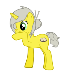 Size: 379x414 | Tagged: safe, oc, oc only, pony, unicorn, fanfic:project sunflower, pony creator, fanfic art, simple background, solo, white background