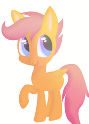 Size: 2251x3130 | Tagged: safe, artist:theotherdash, scootaloo, simple background, solo, white background