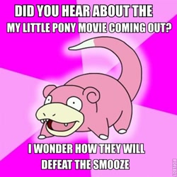 Size: 500x500 | Tagged: safe, smooze, meme, meta, slowpoke, slowpoke (pokémon), text