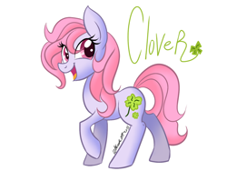 Size: 900x675 | Tagged: safe, artist:wubcakeva, clover (g1), g1, my little pony tales, g1 to g4, generation leap, simple background, solo, white background