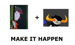 Size: 1337x796 | Tagged: safe, normal norman, equestria girls, equestria girls (movie), background human, exploitable meme, homestuck, make it happen, meta, tavros nitram