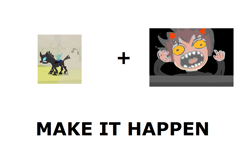 Size: 1337x796 | Tagged: safe, doomie, exploitable meme, homestuck, karkat vantas, make it happen, meme, meta