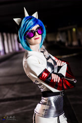 Size: 3456x5184 | Tagged: safe, artist:pyrotempertantrum, dj pon-3, vinyl scratch, human, clothes, cosplay, irl, irl human, photo