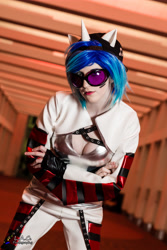 Size: 3456x5184 | Tagged: safe, artist:pyrotempertantrum, dj pon-3, vinyl scratch, human, clothes, cosplay, irl, irl human, photo