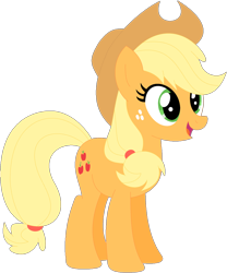 Size: 1024x1229 | Tagged: safe, artist:ra1nb0wk1tty, applejack, earth pony, pony, female, mare, simple background, solo, transparent background, vector