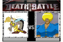 Size: 709x475 | Tagged: safe, discord, bobobo, bobobo-bo bo-bobo, death battle, exploitable meme, make it happen, meme, meta