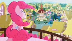 Size: 1920x1080 | Tagged: safe, pinkie pie, earth pony, pony, pinkie pride, eyes closed, pinkie's lament, ponyville, singing