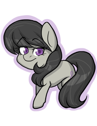 Size: 612x792 | Tagged: safe, artist:twisted-sketch, octavia melody, earth pony, pony, backwards cutie mark, bedroom eyes, looking at you, solo