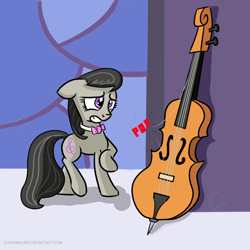 Size: 1024x1024 | Tagged: safe, artist:chaosmalefic, octavia melody, earth pony, pony, cello, musical instrument, solo