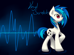 Size: 1024x768 | Tagged: safe, artist:jadekettu, dj pon-3, vinyl scratch, pony, unicorn, female, horn, mare, solo