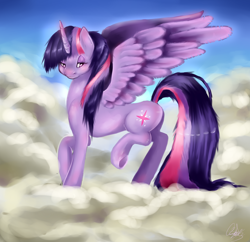 Size: 3000x2900 | Tagged: safe, artist:acidiic, derpibooru import, twilight sparkle, twilight sparkle (alicorn), alicorn, pony, cloud, solo