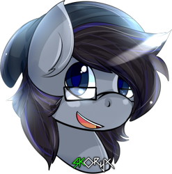 Size: 493x500 | Tagged: safe, artist:skoryx, oc, oc only, oc:appy, beanie, cute, glasses, hat, shiny, simple background, solo, white background