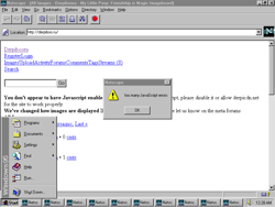 Size: 800x600 | Tagged: safe, derpibooru, meta, netscape, text, windows 95