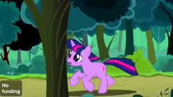 Size: 1334x750 | Tagged: safe, derpibooru import, screencap, twilight sparkle, pony, meme, somehow a unicorn again, youtube caption