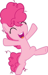 Size: 2883x4500 | Tagged: safe, artist:slb94, pinkie pie, earth pony, pony, the cutie mark chronicles, cute, diapinkes, excited, female, filly, simple background, transparent background, vector, young
