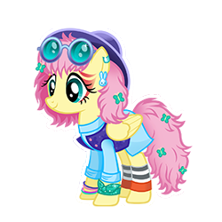 Size: 270x270 | Tagged: safe, fluttershy, pegasus, pony, 80s, gameloft, hoofgazer fluttershy, makeup, retro, simple background, solo, transparent background, vector