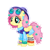 Size: 270x270 | Tagged: safe, fluttershy, pegasus, pony, 80s, gameloft, hoofgazer fluttershy, makeup, retro, simple background, solo, transparent background, vector