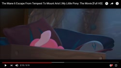 Size: 1366x768 | Tagged: safe, screencap, pinkie pie, storm king, earth pony, pony, my little pony: the movie, solo