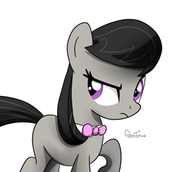 Size: 1800x1800 | Tagged: safe, artist:graytyphoon, octavia melody, earth pony, pony, simple background, solo, white background