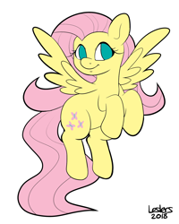 Size: 1192x1490 | Tagged: safe, artist:icey-wicey-1517, artist:leslers, color edit, edit, fluttershy, pegasus, pony, colored, cute, female, flying, mare, shyabetes, signature, simple background, solo, white background