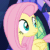 Size: 508x508 | Tagged: safe, derpibooru import, screencap, fluttershy, twilight sparkle, twilight sparkle (alicorn), alicorn, pegasus, pony, flutter brutter, animated, blushing, cute, grin, shyabetes, smiling, solo focus, squee