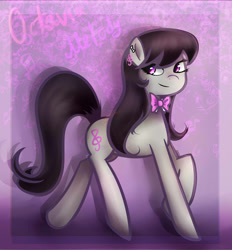 Size: 1687x1815 | Tagged: safe, artist:katedoof, octavia melody, earth pony, pony, cute, necktie, smiling, solo