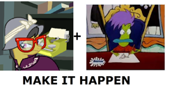 Size: 1314x678 | Tagged: safe, daring do, daring don't, exploitable meme, make it happen, meme, meta, ralph bighead, rocko's modern life