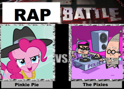 Size: 899x643 | Tagged: safe, pinkie pie, earth pony, pony, hp, pixie, rap, rap battle, rapping, sanderson, the fairly oddparents