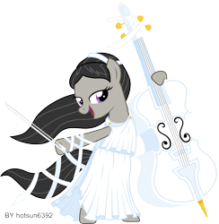 Size: 9330x9550 | Tagged: safe, artist:livehotsun, octavia melody, earth pony, pony, absurd resolution, bipedal, cello, clothes, happy, hoof hold, musical instrument, simple background, solo, transparent background, vector