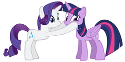 Size: 12000x6000 | Tagged: safe, artist:togekisspika35, derpibooru import, rarity, twilight sparkle, twilight sparkle (alicorn), alicorn, pony, unicorn, absurd resolution, simple background, squishy cheeks, transparent background, vector