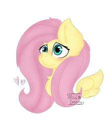 Size: 2015x2227 | Tagged: safe, artist:akira-dreamy, fluttershy, pegasus, pony, blushing, bust, chest fluff, female, floating wings, mare, portrait, simple background, solo, three quarter view, transparent background