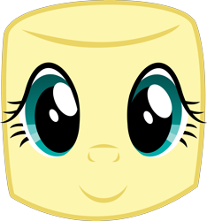 Size: 3895x4168 | Tagged: safe, artist:mega-poneo, fluttershy, barely pony related, fluttershy is a marshmallow, food, food transformation, inanimate tf, marshmallow, simple background, solo, transformation, transparent background, vector