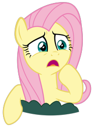 Size: 2284x3128 | Tagged: safe, artist:sketchmcreations, fluttershy, pegasus, pony, yakity-sax, bush, open mouth, raised hoof, simple background, transparent background, vector, worried