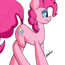 Size: 1000x1000 | Tagged: safe, artist:silshadnic, pinkie pie, earth pony, pony, dock, simple background, solo, transparent background