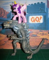 Size: 697x850 | Tagged: safe, derpibooru import, twilight sparkle, twilight sparkle (alicorn), alicorn, kaiju, pony, action figure, godzilla (series), godzilla (tristar), toy