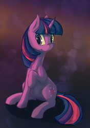 Size: 1000x1420 | Tagged: safe, artist:cometakat, derpibooru import, twilight sparkle, sitting, solo