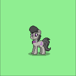 Size: 401x400 | Tagged: safe, octavia melody, earth pony, pony, pixel art, pony town, solo, stoic