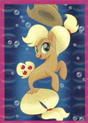 Size: 2554x3585 | Tagged: safe, applejack, earth pony, pony, my little pony: the movie, applejack's hat, cowboy hat, hat, seapony applejack, solo