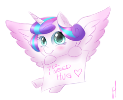 Size: 600x489 | Tagged: safe, artist:jerimin19, princess flurry heart, spoiler:s06, bronybait, cute, flurrybetes, hug request, simple background, solo, white background