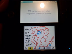 Size: 4608x3456 | Tagged: safe, artist:sdf1jjak, derpibooru exclusive, pinkie pie, 3ds, irl, nintendo, photo