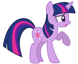 Size: 4000x3263 | Tagged: safe, artist:estories, derpibooru import, twilight sparkle, unicorn twilight, unicorn, raised hoof, simple background, solo, transparent background, vector